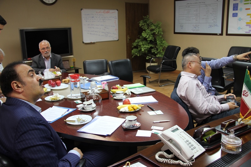 جلسه مهندس رضا الماسی  با گروه مشاور مالی تخصصی چینی برای تامین مالی پروژه ها